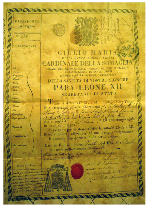 2 - Passaporto Michele 1824 copia