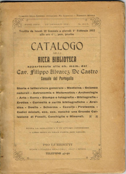 Catalogo libri Filippo Alvarez de Castro copia